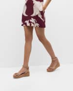 Image 2 of 6: Valentino Garavani Rockstud Leather Ankle-Strap Espadrilles