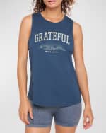 Image 1 of 2: Spiritual Gangster Grateful Jade Muscle Tank Top