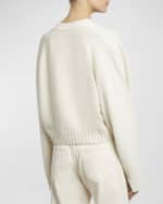 Image 5 of 6: Proenza Schouler Sofia Crop Cashmere-Wool Cardigan