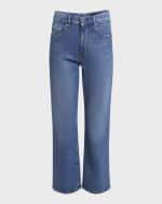 Image 1 of 6: Proenza Schouler Jasper High-Rise Straight-Leg Ankle Jeans