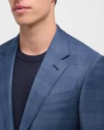 Image 4 of 6: ZEGNA Men's Trofeo Melange Check Suit