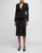 Image 5 of 6: Dolce&Gabbana Topstitch Structured Single-Breasted Jacket