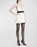 Image 5 of 6: Dolce&Gabbana Lana Mini Dress with Bow Waist