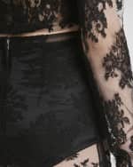 Image 6 of 7: Dolce&Gabbana Pizzo Chantilly Lace Midi Skirt