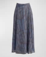 Image 2 of 5: Xirena Gable Striped A-Line Maxi Skirt