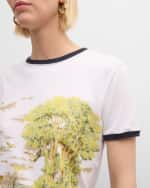 Image 5 of 5: Loewe Anagram Embroidered Short-Sleeve Slim-Fit T-Shirt