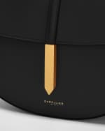 Image 2 of 5: DeMellier Tokyo Flap Leather Saddle Crossbody Bag