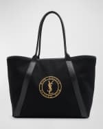 Image 1 of 6: Saint Laurent Men's YSL Gabardine Tote Bag