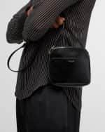 Image 3 of 6: Saint Laurent Men's Mini Crossbody Bag in Brushed Leather