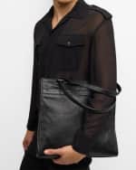 Image 3 of 6: Saint Laurent Men's Tote Bag in Leather