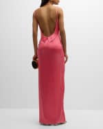 Image 4 of 6: Cult Gaia Strappy Backless Column Gown