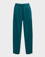 Image 1 of 6: Eileen Fisher Petite Delave-Dyed Organic Linen Lantern Pants