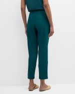 Image 4 of 6: Eileen Fisher Cropped Stretch Crepe Skinny Pants