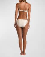 Image 4 of 6: L'Agence Alexandria Solid Structured Bikini Top