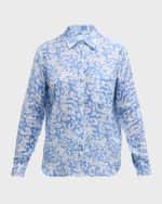 Image 1 of 6: Rails Ellis Diffused Cheetah Button-Front Shirt