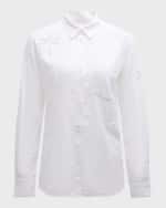 Image 1 of 6: Rails Charli Palm Tree Cutout Button-Front Shirt