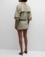 Image 3 of 6: Rails Deanna Mini Check Belted Mini Skirt