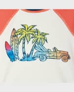 Image 5 of 5: Andy & Evan Boy's Graphic Rashguard & Shorts Set, Size Newborn-24M
