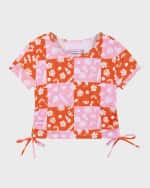 Image 4 of 5: Andy & Evan Girl's Two-Piece Rashguard Set, Size 2T-6X