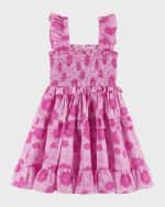 Image 3 of 4: Andy & Evan Girl's Floral-Print Maxi Dress, Size 2T-6X