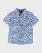 Image 4 of 5: Andy & Evan Boy's Polo Shirt & Shorts Set, Size 2T-7