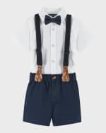 Image 1 of 5: Andy & Evan Boy's Four-Piece Suspender Set, Size Newborn-24M