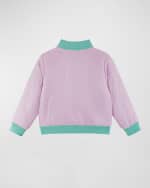 Image 3 of 5: Andy & Evan Girl's Reversible Cotton Bomber Jacket, Size 2T-6X