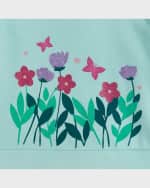 Image 5 of 5: Andy & Evan Girl's Floral-Print Sweatshirt & Dress Set, Size 2T-6