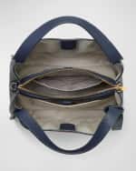 Image 4 of 4: kate spade new york knott medium floral-embossed leather tote bag