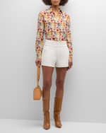 Image 5 of 6: Alice + Olivia Donald High-Waist Shorts
