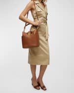 Image 3 of 5: Veronica Beard The Crest Lock Bucket Bag