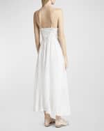 Image 4 of 6: Isabel Marant Erika Embroidered Sleeveless Maxi Dress