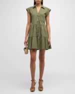 Image 2 of 6: Veronica Beard Trisha Cotton Shirtdress