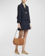 Image 2 of 6: Valentino Garavani VLOGO Flap Leather Shoulder Bag