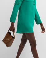 Image 3 of 6: Valentino Garavani Wispy Small Rockstud Leather Bucket Bag