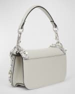 Image 4 of 6: Valentino Garavani Loco Small Jeweled Leather Shoulder Bag