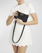 Image 2 of 6: Valentino Garavani The Bold VLOGO Calfskin Leather Crossbody Bag