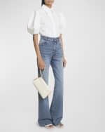 Image 2 of 5: Chloe Marcie Clutch Bag in Grained Leather