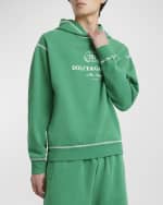 Image 4 of 6: Dolce&Gabbana Men's Contrast-Stitch Logo Hoodie