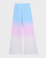 Image 2 of 3: Flowers by Zoe Girl's Ombre Wide Leg Pants, Size S-XL