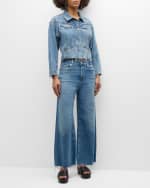 Image 5 of 6: Citizens of Humanity Lyra Cropped Wide-Leg Jeans