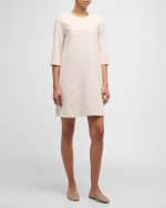 Image 2 of 6: Peserico Chain-Trim Mini Shift Dress