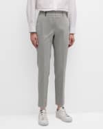Image 2 of 6: Peserico Cropped Straight-Leg Pants