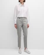 Image 5 of 6: Peserico Cropped Straight-Leg Pants