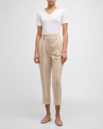 Image 2 of 6: Peserico Ribbed Silk-Trim Shirt