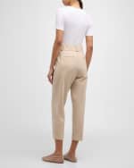 Image 4 of 6: Peserico Ribbed Silk-Trim Shirt