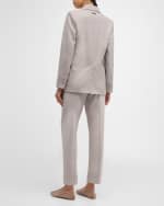 Image 3 of 6: Peserico Pleated Tapered Ankle Pants