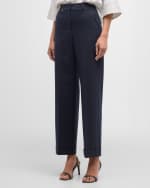 Image 2 of 6: Peserico Cropped Straight-Leg Pants
