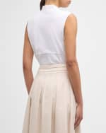 Image 5 of 6: Peserico Sleeveless Chain-Trim Top