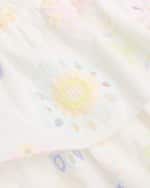 Image 4 of 4: Hannah Banana Girl's Eyelet Daisy-Print Tiered Dress, Size 2T-6